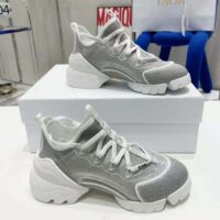 Dior Women D-Connect Sneaker Silver-Tone Laminated Mesh (1)