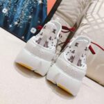 Dior Women D-Connect Sneaker White Technical Fabric and Multicolor Butterfly Motif - Image 8
