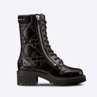 Dior Women D-Leader Ankle Boot Black Quilted Cannage Calfskin (1)