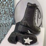 Dior Women D-Leader Ankle Boot Black Quilted Cannage Calfskin - Image 8