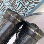 Dior Women D-Leader Ankle Boot Black Quilted Cannage Calfskin - Image 9