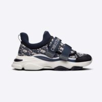 Dior Women D-Wander Sneaker Deep Blue Dior Oblique Technical Fabric