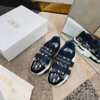 Dior Women D-Wander Sneaker Deep Blue Dior Oblique Technical Fabric (1)