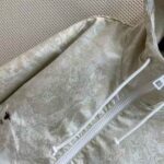 Dior Women D-Way Windbreaker Gold-Tone Technical Taffeta Jacquard – Bild 9