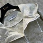 Dior Women D-Way Windbreaker Gold-Tone Technical Taffeta Jacquard – Bild 6