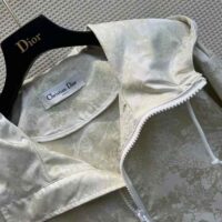 Dior Women D-Way windbreaker Gold-Tone Technical Taffeta Jacquard (1)