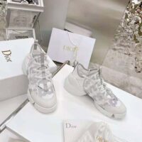 Dior Women D-connect Sneaker White Dior Spatial Printed Reflective Technical Fabric (1)