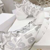 Dior Women D-connect Sneaker White Dior Spatial Printed Reflective Technical Fabric (1)