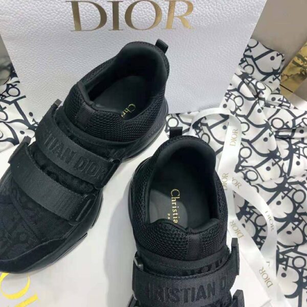 Dior Women D-wander Sneaker Uber Black Dior Oblique Technical Fabric (6)