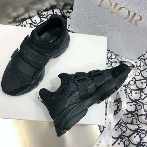 Dior Women D-wander Sneaker Uber Black Dior Oblique Technical Fabric (9)