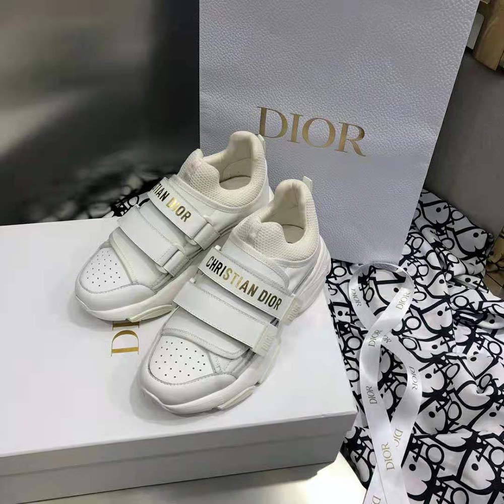 Dior Women D-wander Sneaker White Calfskin