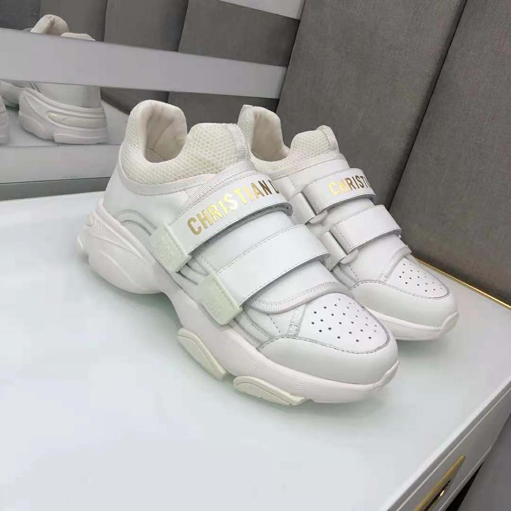 Dior Women D-wander Sneaker White Calfskin