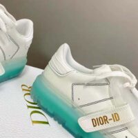 Dior Women Dior-Id Sneaker White Calfskin and Cypress Green Transparent Rubber (1)