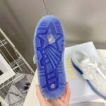 Dior Women Dior-Id Sneaker White Calfskin and Deep Blue Transparent Rubber - Imagen 9