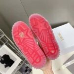 Dior Women Dior-Id Sneaker White Calfskin and Transparent Red Rubber – Image 6
