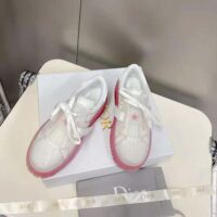 Dior Women Dior-Id Sneaker White Calfskin and Transparent Red Rubber (1)