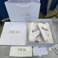 Dior Women Dior-id Sneaker White and Metallic Pink Calfskin (1)