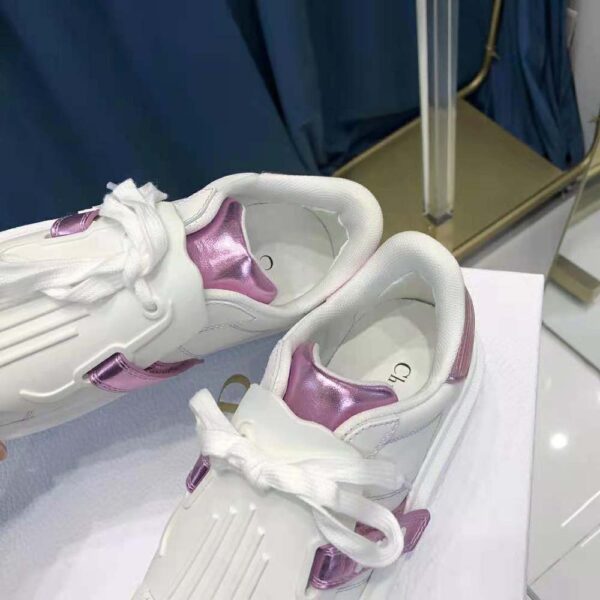 Dior Women Dior-id Sneaker White and Metallic Pink Calfskin (5)