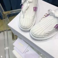 Dior Women Dior-id Sneaker White and Metallic Pink Calfskin (1)