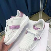 Dior Women Dior-id Sneaker White and Metallic Pink Calfskin (1)