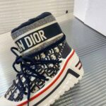 Dior Women Dioralps Snow Ankle Boot Deep Blue Dior Oblique Shiny Nylon – Bild 7
