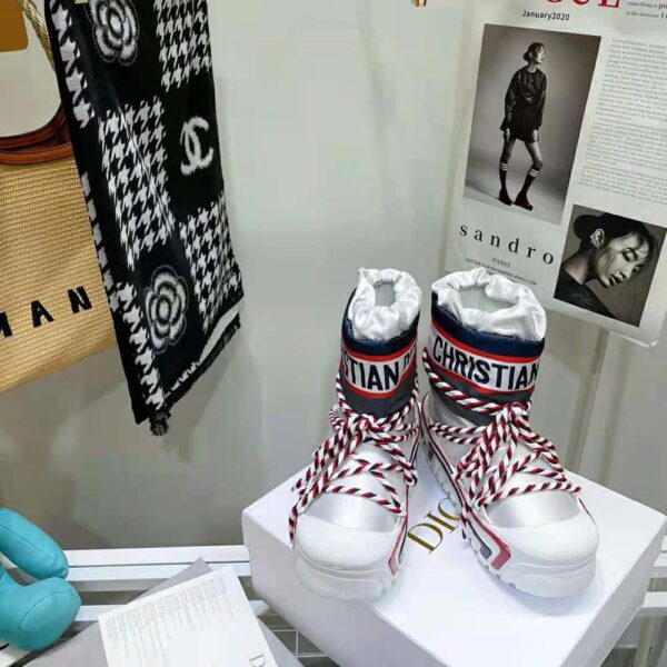 Dior Women Dioralps Snow Ankle Boot Shiny White Nylon (2)