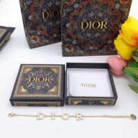 Dior Women Dio(r)evolution Bracelet Gold-Finish Metal and White Lacquer (1)