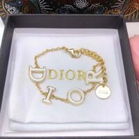 Dior Women Dio(r)evolution Bracelet Gold-Finish Metal and White Lacquer (1)