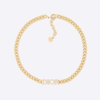 Dior Women Dio(r)evolution Choker Gold-Finish Metal and White Crystals