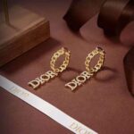 Dior Women Dio(r)evolution Earrings Gold-Finish Metal and White Crystals – Image 5