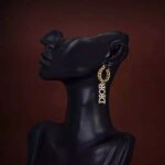 Dior Women Dio(r)evolution Earrings Gold-Finish Metal and White Crystals – Image 7