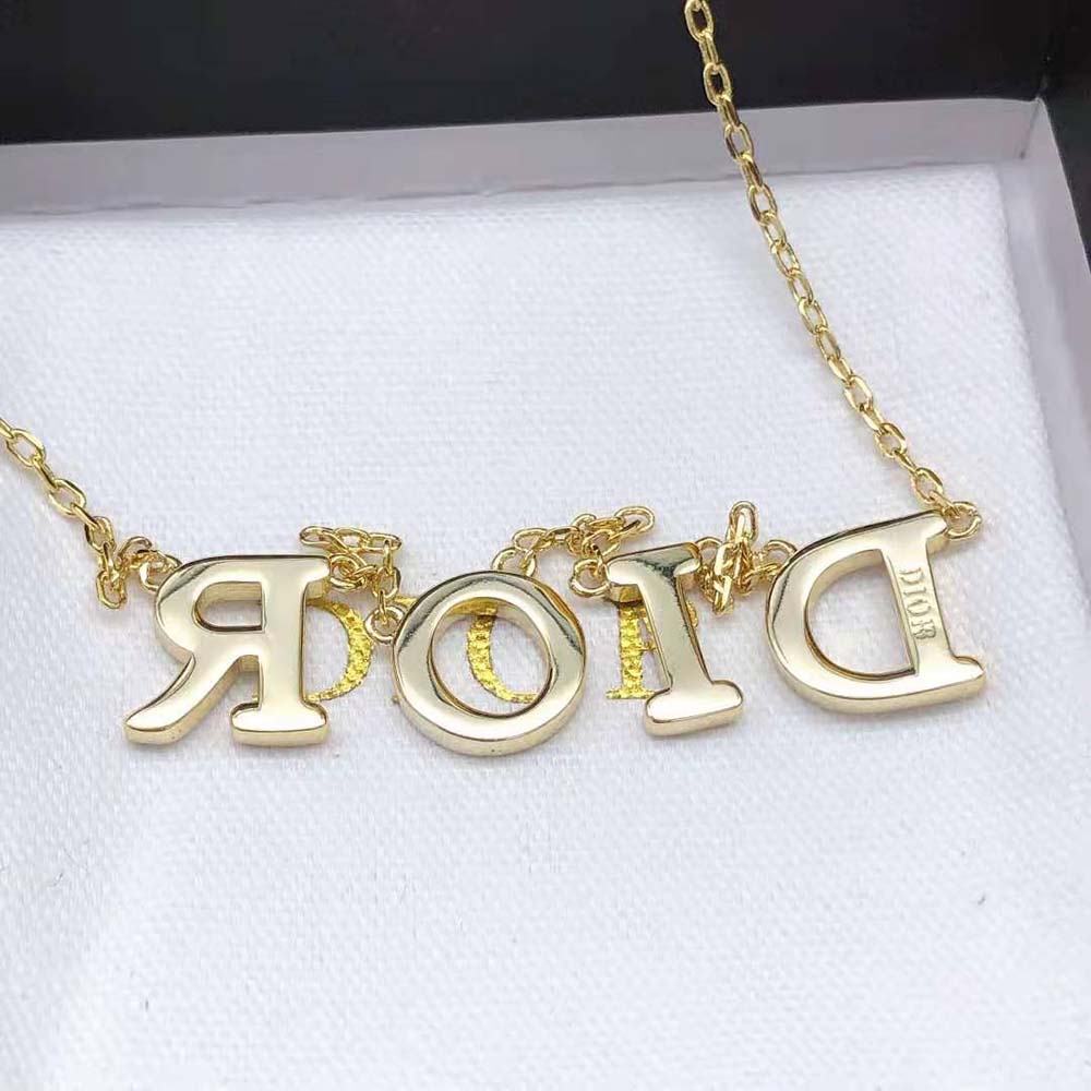 Necklaces  Dior Womens Dio(R)Evolution Necklace Gold-Finish Metal With A  White Resin Pearl ~ Antoniaweir