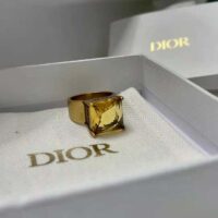 Dior Women Dio(r)evolution Ring Antique Gold-Finish Metal and Citrine (1)