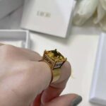 Dior Women Dio(r)evolution Ring Antique Gold-Finish Metal and Citrine - Bild 7