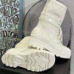 Dior Women Dioriron Ankle Boot White Quilted Cannage Calfskin - Imagen 6