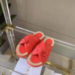 Dior Women Dtwist Slide Bright Orange Cannage Lambskin - Bild 2