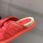 Dior Women Dtwist Slide Bright Orange Cannage Lambskin - Bild 9