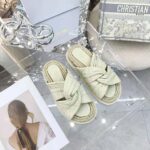 Dior Women Dtwist Slide White Cannage Lambskin - Image 2