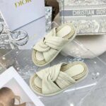 Dior Women Dtwist Slide White Cannage Lambskin - Image 4
