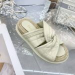 Dior Women Dtwist Slide White Cannage Lambskin - Image 6