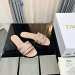 Dior Women Dway Slide Rose Des Vents Cotton Embroidered with Metallic Thread and Strass - Bild 5
