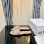 Dior Women Dway Slide Rose Des Vents Cotton Embroidered with Metallic Thread and Strass - Bild 7