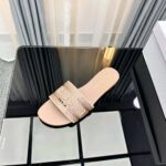 Dior Women Dway Slide Rose Des Vents Cotton Embroidered with Metallic Thread and Strass - Bild 8