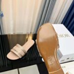 Dior Women Dway Slide Rose Des Vents Cotton Embroidered with Metallic Thread and Strass - Bild 9