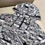 Dior Women Hooded Short Anorak Navy Toile de Jouy Jacquard - Image 5