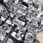 Dior Women Hooded Short Anorak Navy Toile de Jouy Jacquard - Image 7