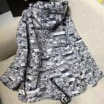 Dior Women Hooded Short Anorak Navy Toile de Jouy Jacquard - Image 4