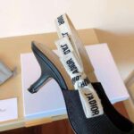 Dior Women J Adior Slingback Pump Black Technical Fabric – Image 10