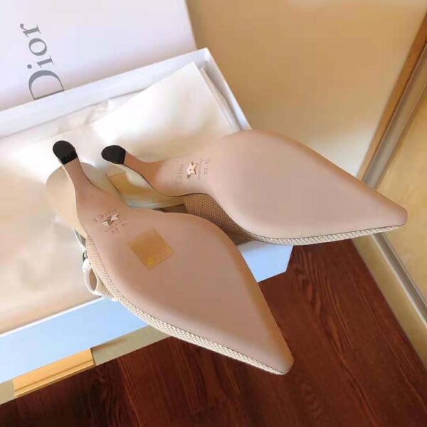 Dior Women J Adior Slingback Pump Nude Technical Fabric (10)