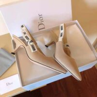 Dior Women J Adior Slingback Pump Nude Technical Fabric (1)